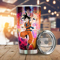 Goku And Chichi Tumbler Cup Custom Dragon Ball Anime Car Accessories - Gearcarcover - 2