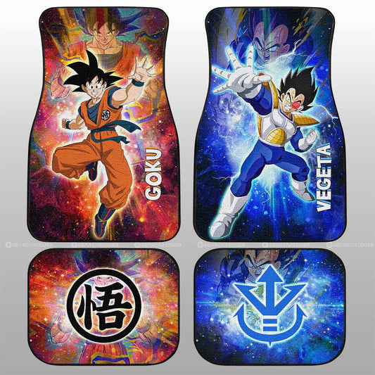 Goku And Vegeta Car Floor Mats Custom Car Accessories - Gearcarcover - 1