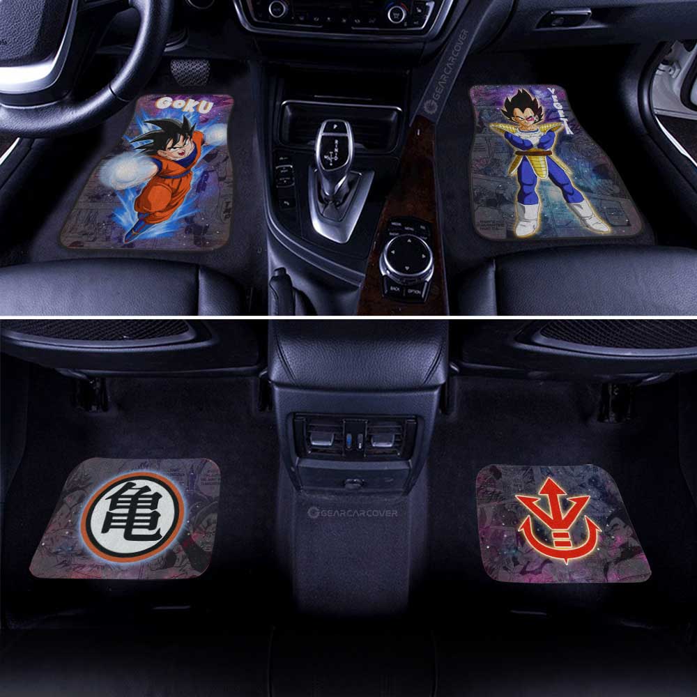 Goku And Vegeta Car Floor Mats Custom Galaxy Style Car Accessories - Gearcarcover - 3