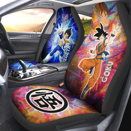 Goku And Vegeta Car Seat Covers Custom Car Accessories - Gearcarcover - 1