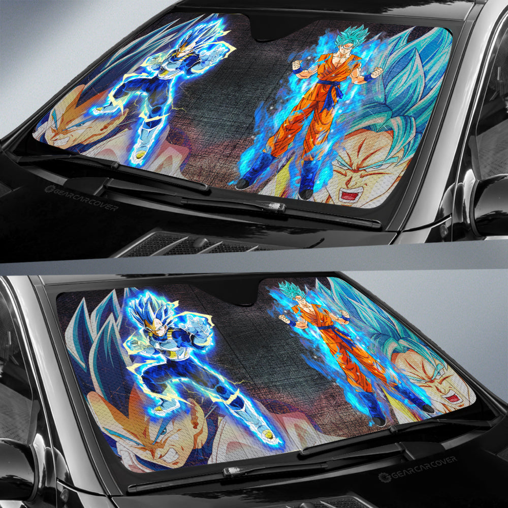 Goku And Vegeta Car Sunshade Custom Car Interior Accessories - Gearcarcover - 3