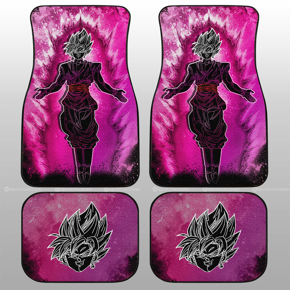 Goku Black Rose Car Floor Mats Custom Anime Car Accessories - Gearcarcover - 1