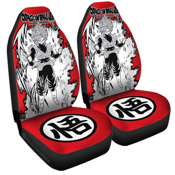 Goku Black Rose Car Seat Covers Custom Accessories Manga Style - Gearcarcover - 1