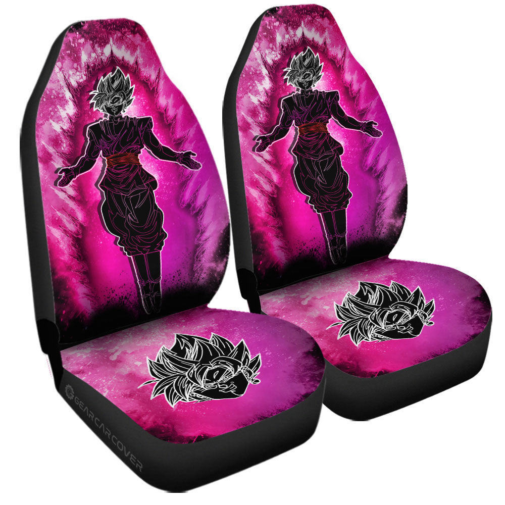 Goku Black Rose Car Seat Covers Custom Anime Car Accessories - Gearcarcover - 3
