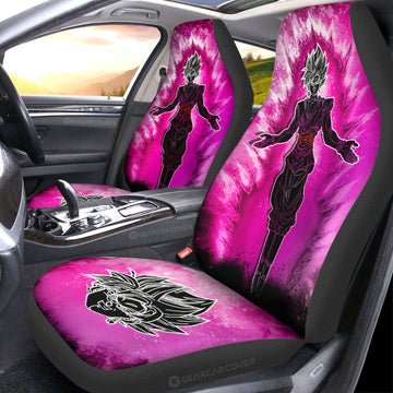 Goku Black Rose Car Seat Covers Custom Anime Car Accessories - Gearcarcover - 1