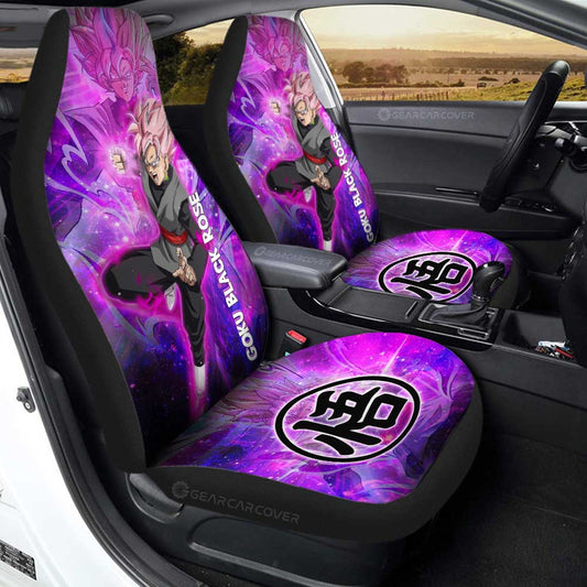 Goku Black Rose Car Seat Covers Custom Characters Car Accessories - Gearcarcover - 2