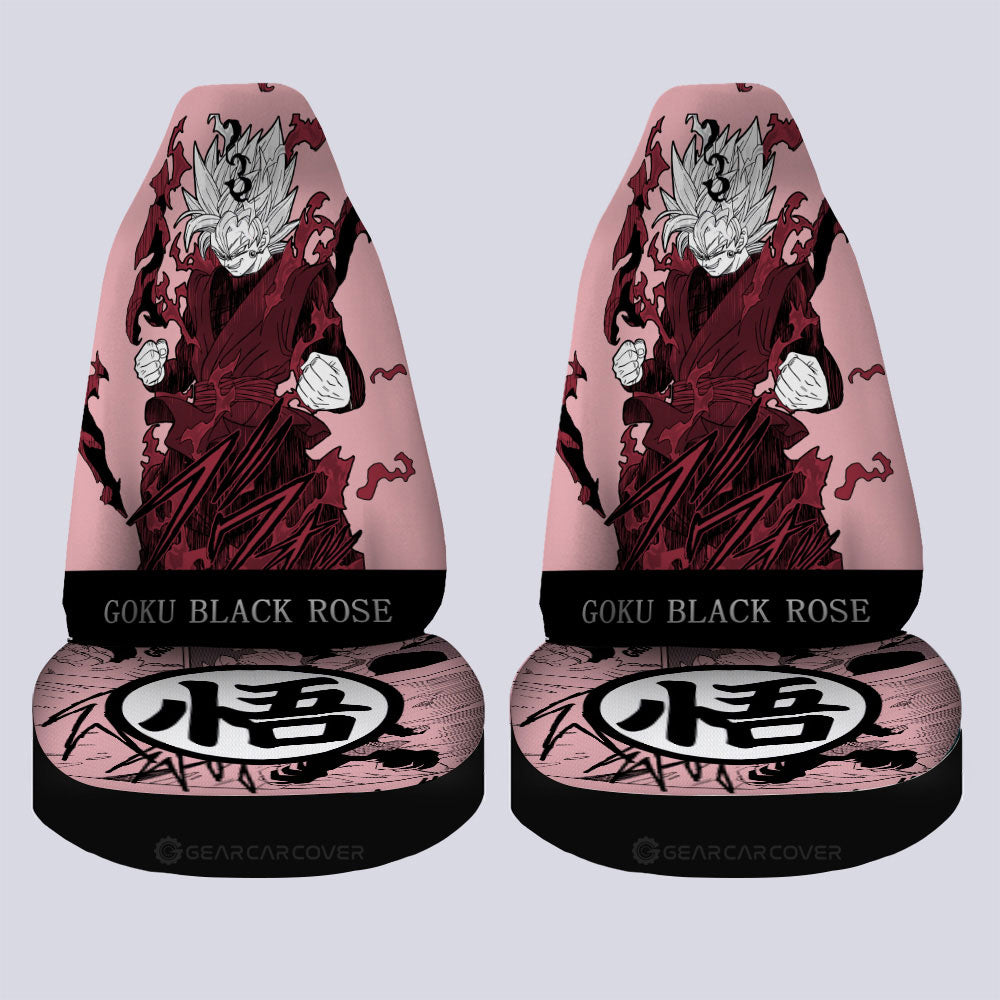 Goku Black Rose Car Seat Covers Custom Manga Color Style - Gearcarcover - 4