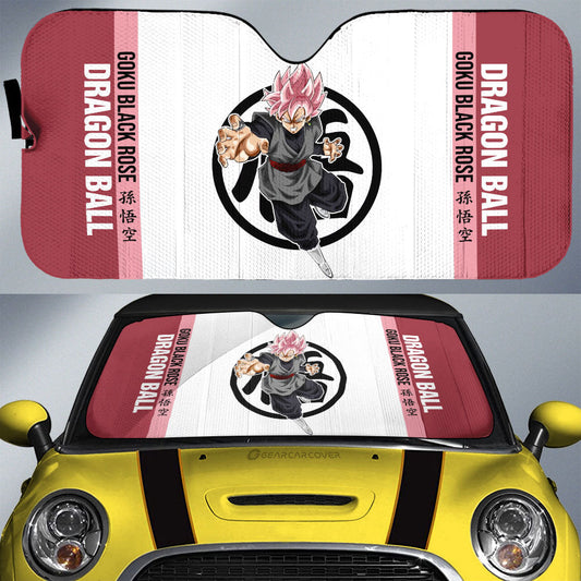 Goku Black Rose Car Sunshade Custom Car Accessories For Fans - Gearcarcover - 1