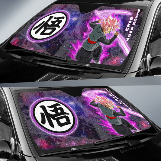 Goku Black Rose Car Sunshade Custom Car Accessories Galaxy Style - Gearcarcover - 2