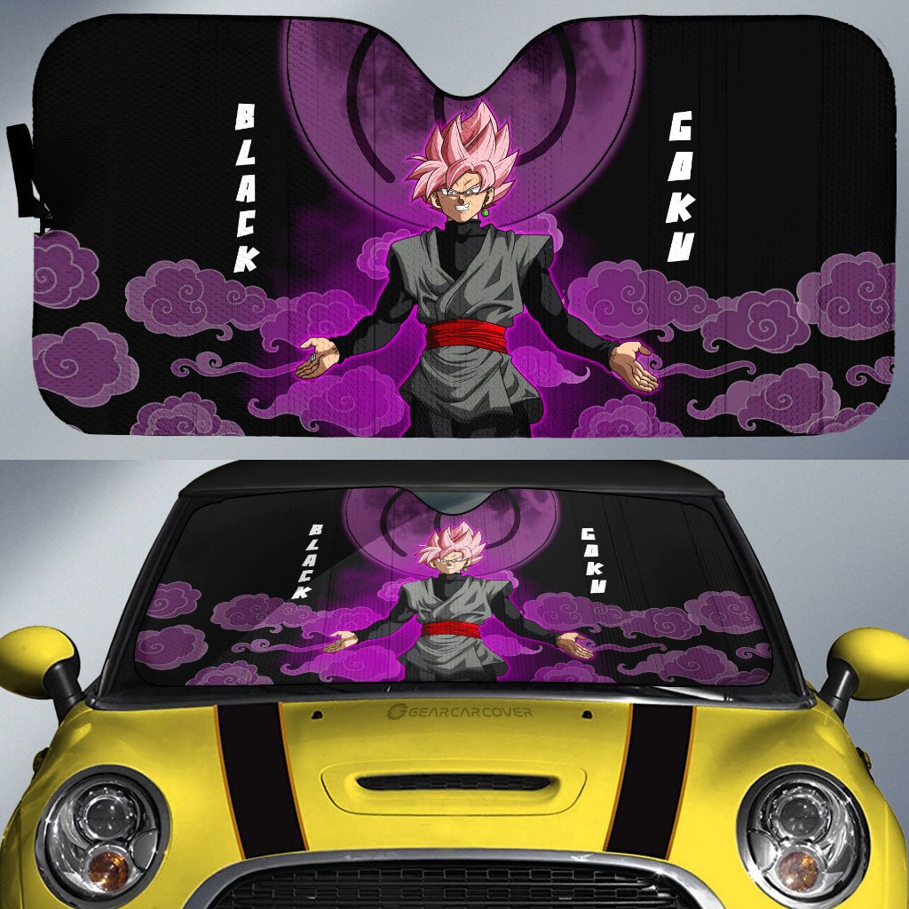 Goku Black Rose Car Sunshade Custom Car Accessories - Gearcarcover - 1
