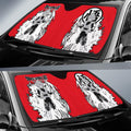 Goku Black Rose Car Sunshade Custom Car Accessories Manga Style For Fans - Gearcarcover - 2