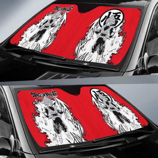 Goku Black Rose Car Sunshade Custom Car Accessories Manga Style For Fans - Gearcarcover - 2