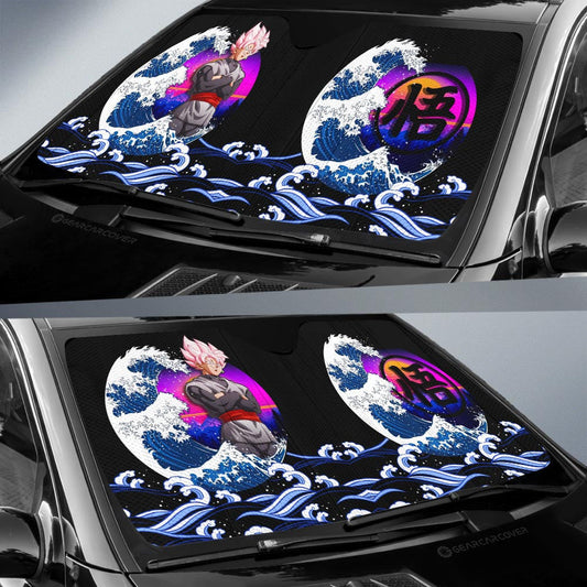 Goku Black Rose Car Sunshade Custom Car Interior Accessories - Gearcarcover - 2