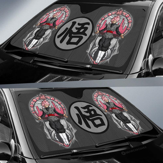 Goku Black Rose Car Sunshade Custom Car Interior Accessories - Gearcarcover - 2