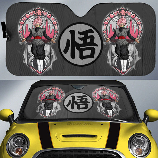 Goku Black Rose Car Sunshade Custom Car Interior Accessories - Gearcarcover - 1