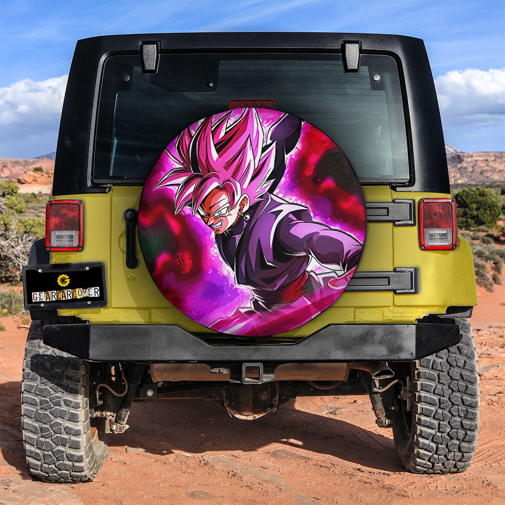 Goku Black Rose Spare Tire Covers Custom Car Accessories - Gearcarcover - 3