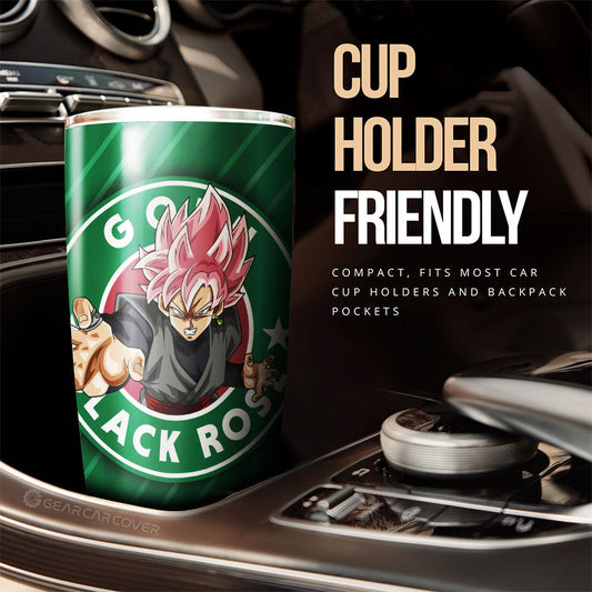 Goku Black Rose Tumbler Cup Custom Car Accessories - Gearcarcover - 2