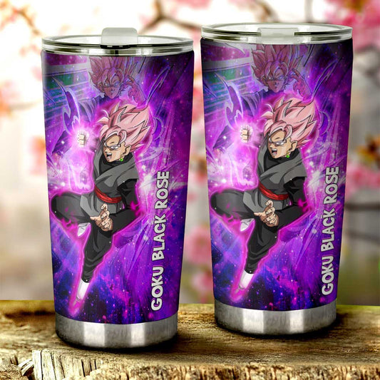 Goku Black Rose Tumbler Cup Custom Characters Car Interior Accessories - Gearcarcover - 2