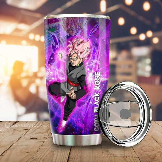 Goku Black Rose Tumbler Cup Custom Characters Car Interior Accessories - Gearcarcover - 1