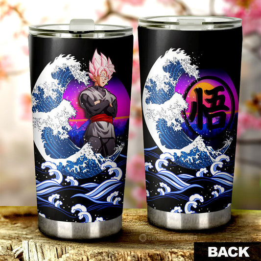 Goku Black Rose Tumbler Cup Custom Dragon Ball Car Interior Accessories - Gearcarcover - 2