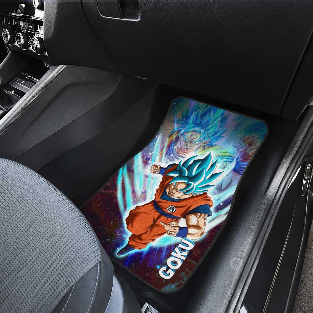 Goku Blue Car Floor Mats Custom Dragon Ball Anime Car Accessories - Gearcarcover - 3