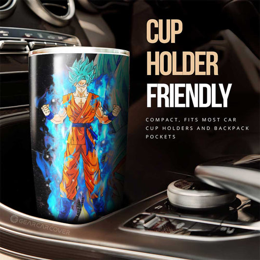 Goku Blue Tumbler Cup Custom Car Interior Accessories - Gearcarcover - 2