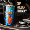 Goku Blue Tumbler Cup Custom Dragon Ball Anime Car Interior Accessories - Gearcarcover - 2