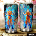 Goku Blue Tumbler Cup Custom Dragon Ball Anime Car Interior Accessories - Gearcarcover - 3