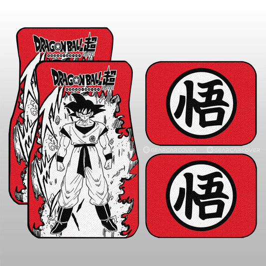 Goku Car Floor Mats Custom Car Accessories Manga Style For Fans - Gearcarcover - 1