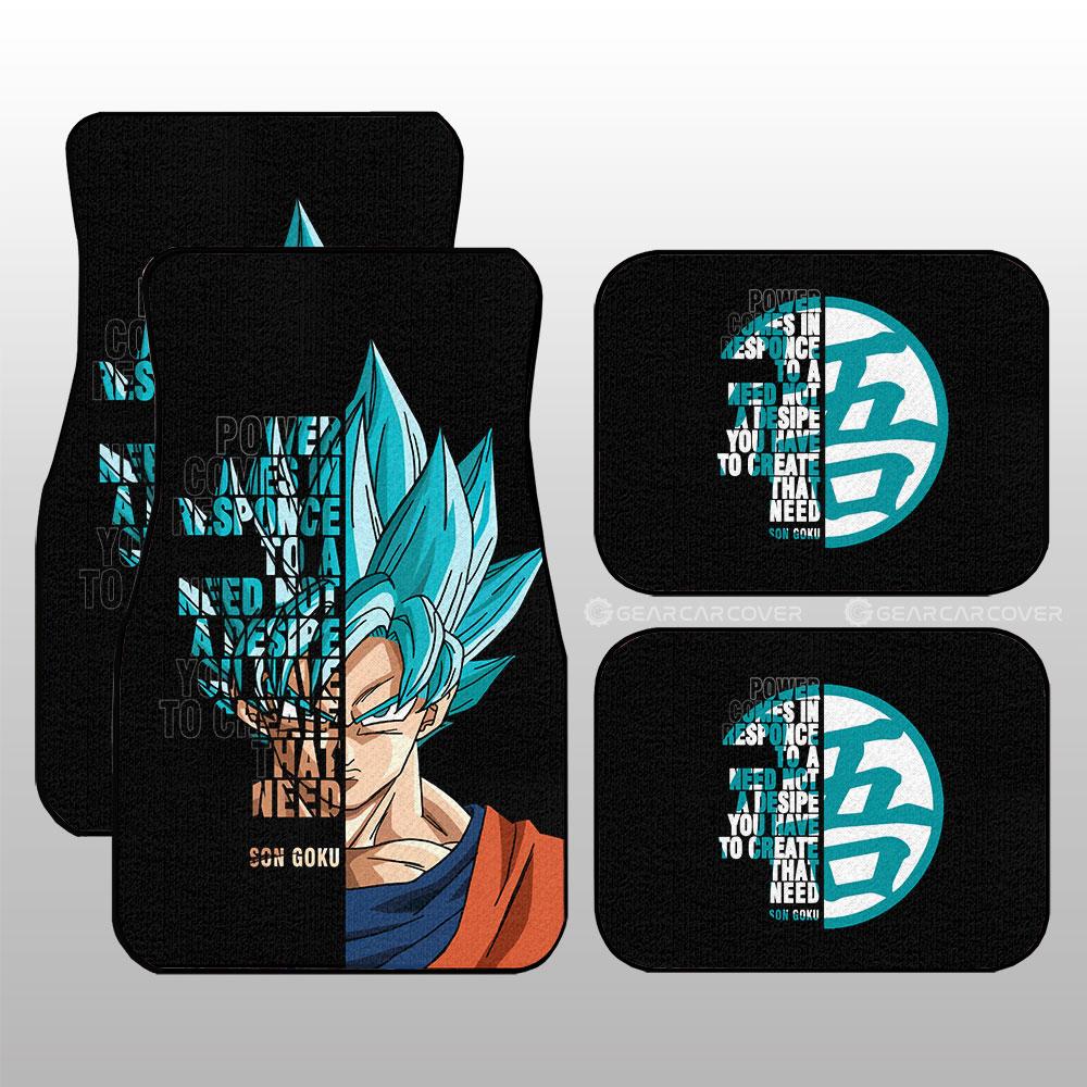 Goku Car Floor Mats Custom Gift For Fans - Gearcarcover - 1