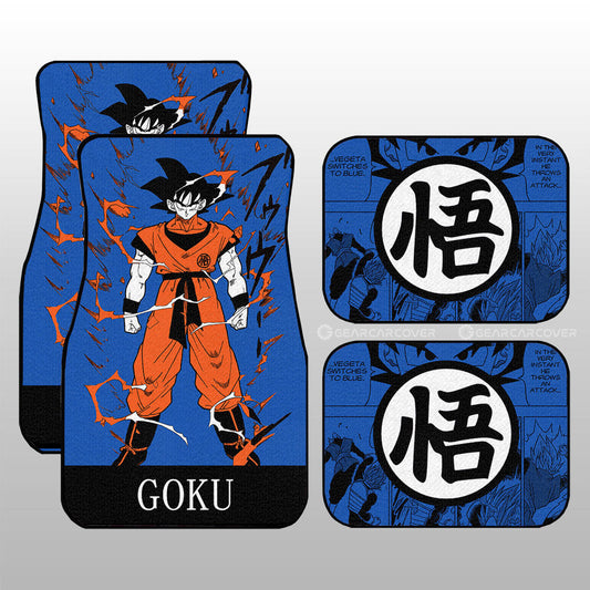 Goku Car Floor Mats Custom Manga Color Style - Gearcarcover - 1