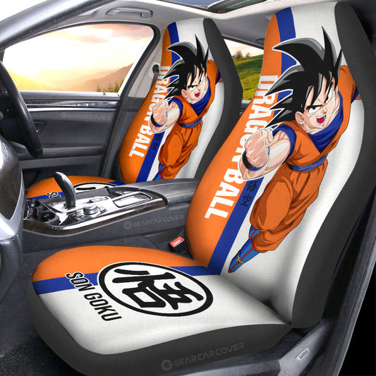 Goku Car Seat Covers Custom Car Accessories For Fans - Gearcarcover - 2