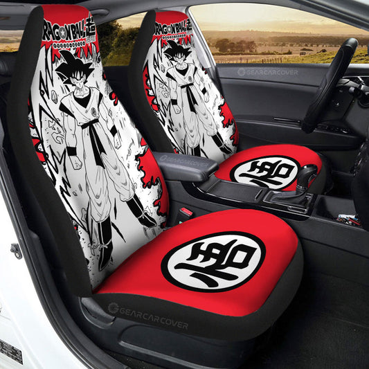 Goku Car Seat Covers Custom Car Accessories Manga Style For Fans - Gearcarcover - 1