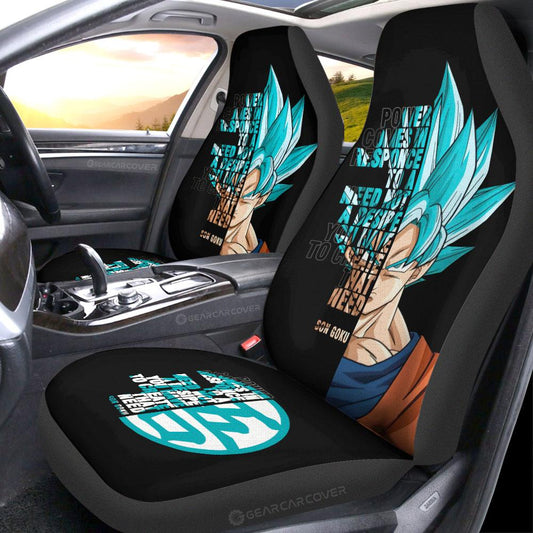 Goku Car Seat Covers Custom Gift For Fans - Gearcarcover - 2