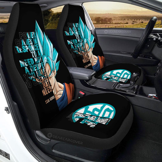 Goku Car Seat Covers Custom Gift For Fans - Gearcarcover - 1