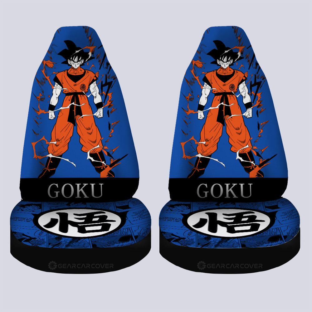 Goku Car Seat Covers Custom Manga Color Style - Gearcarcover - 4