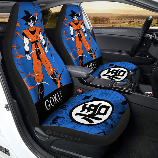 Goku Car Seat Covers Custom Manga Color Style - Gearcarcover - 1