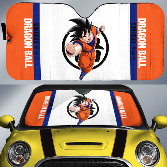 Goku Car Sunshade Custom Car Accessories For Fans - Gearcarcover - 1