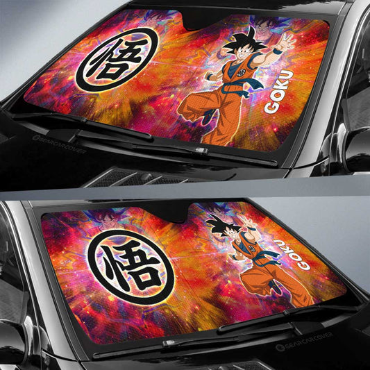 Goku Car Sunshade Custom Dragon Ball Anime Car Accessories - Gearcarcover - 2