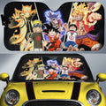 Goku Luffy Car Sunshade Custom Main Hero Anime Car Accessories - Gearcarcover - 1