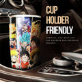 Goku Luffy ver 2 Tumbler Cup Custom Main Hero Anime Car Accessories - Gearcarcover - 2