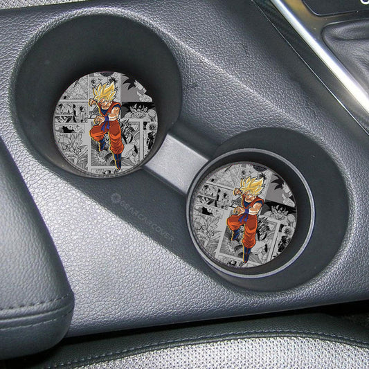 Goku SSJ Car Coaster Set Collection - Gearcarcover - 2