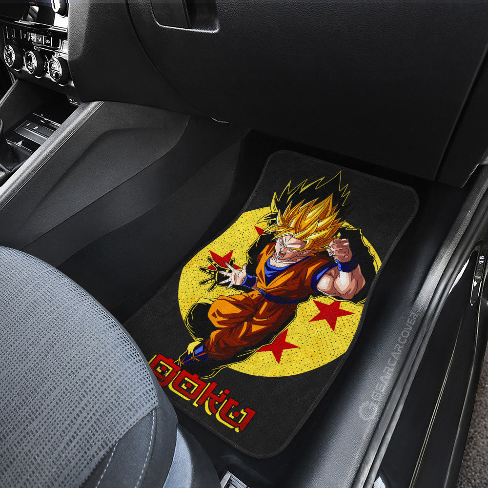 Goku SSJ Car Floor Mats Custom Car Accessories - Gearcarcover - 3