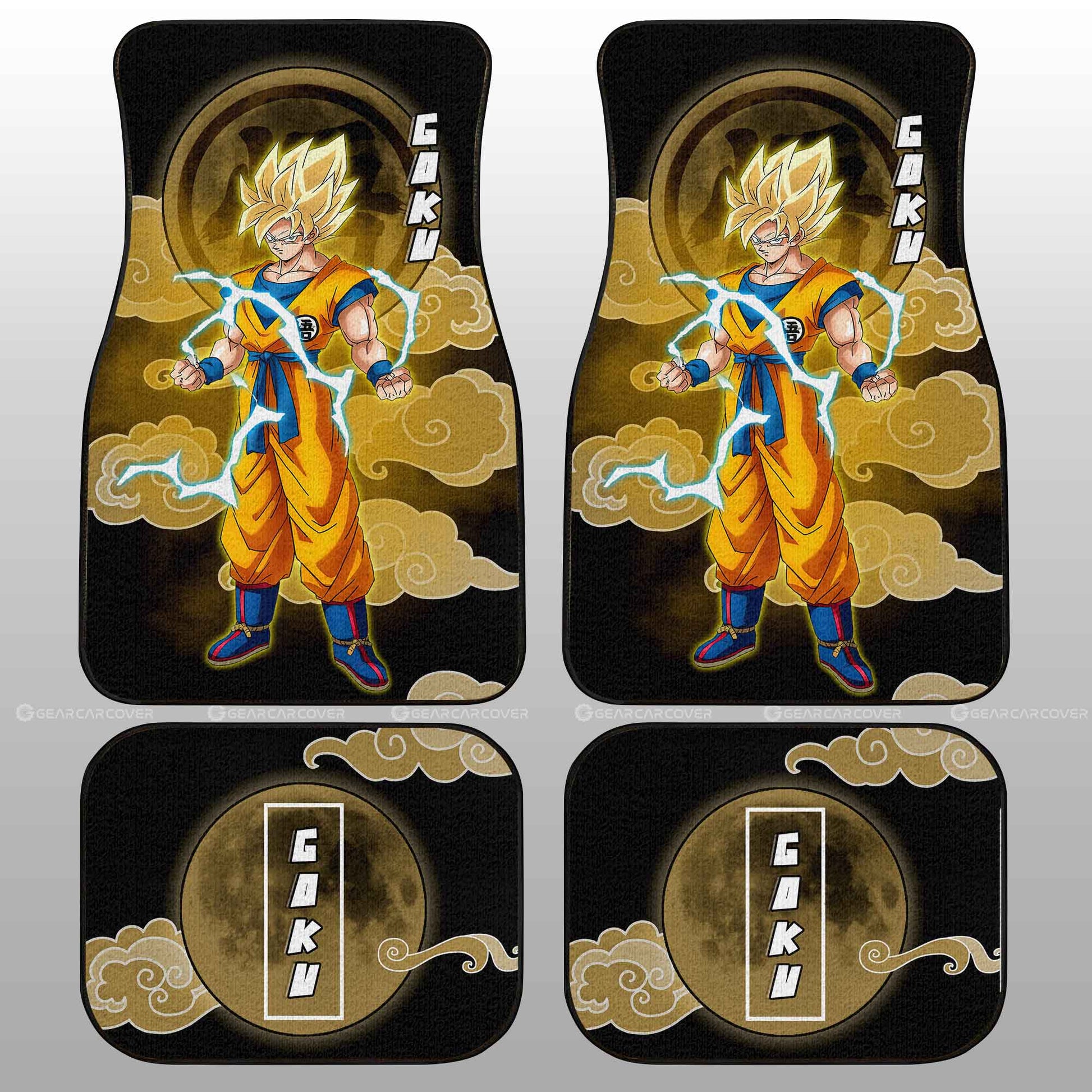 Goku SSJ Car Floor Mats Custom Car Accessories - Gearcarcover - 2