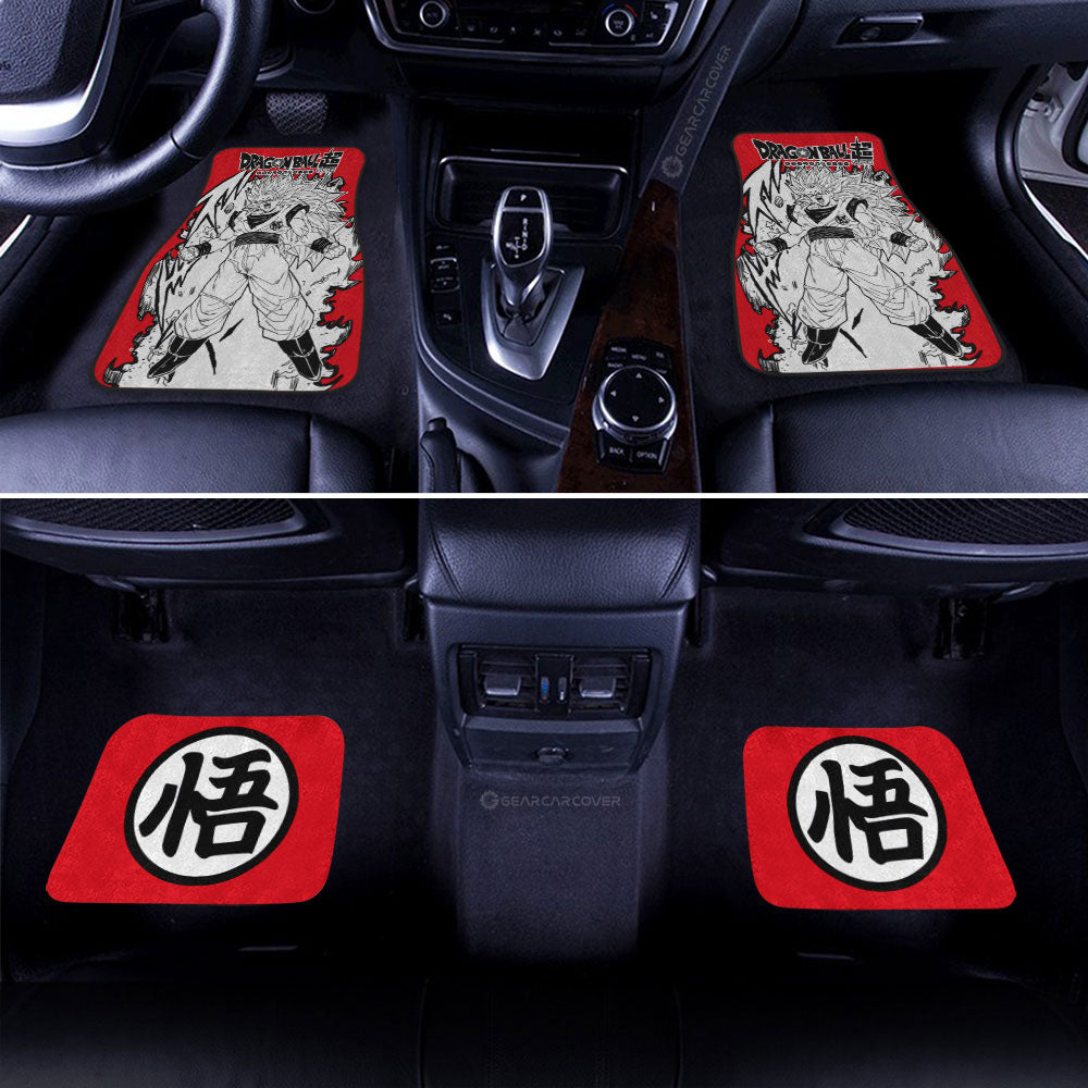 Goku SSJ Car Floor Mats Custom Car Accessories Manga Style For Fans - Gearcarcover - 3