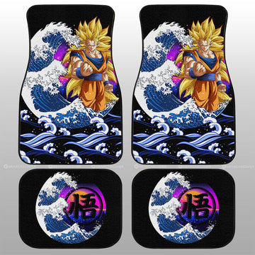 Goku SSJ Car Floor Mats Custom Car Interior Accessories - Gearcarcover - 1