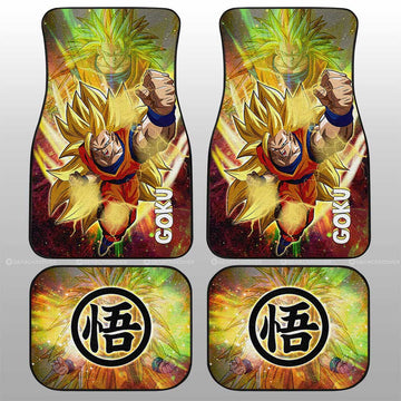 Goku SSJ Car Floor Mats Custom Dragon Ball Anime Car Accessories - Gearcarcover - 1