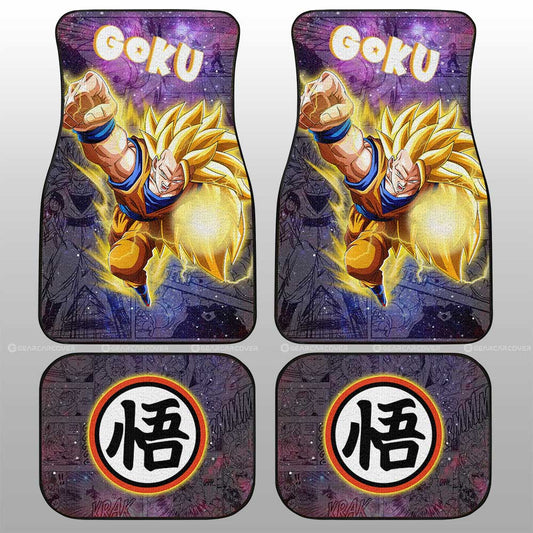 Goku SSJ Car Floor Mats Custom Galaxy Style Car Accessories - Gearcarcover - 2