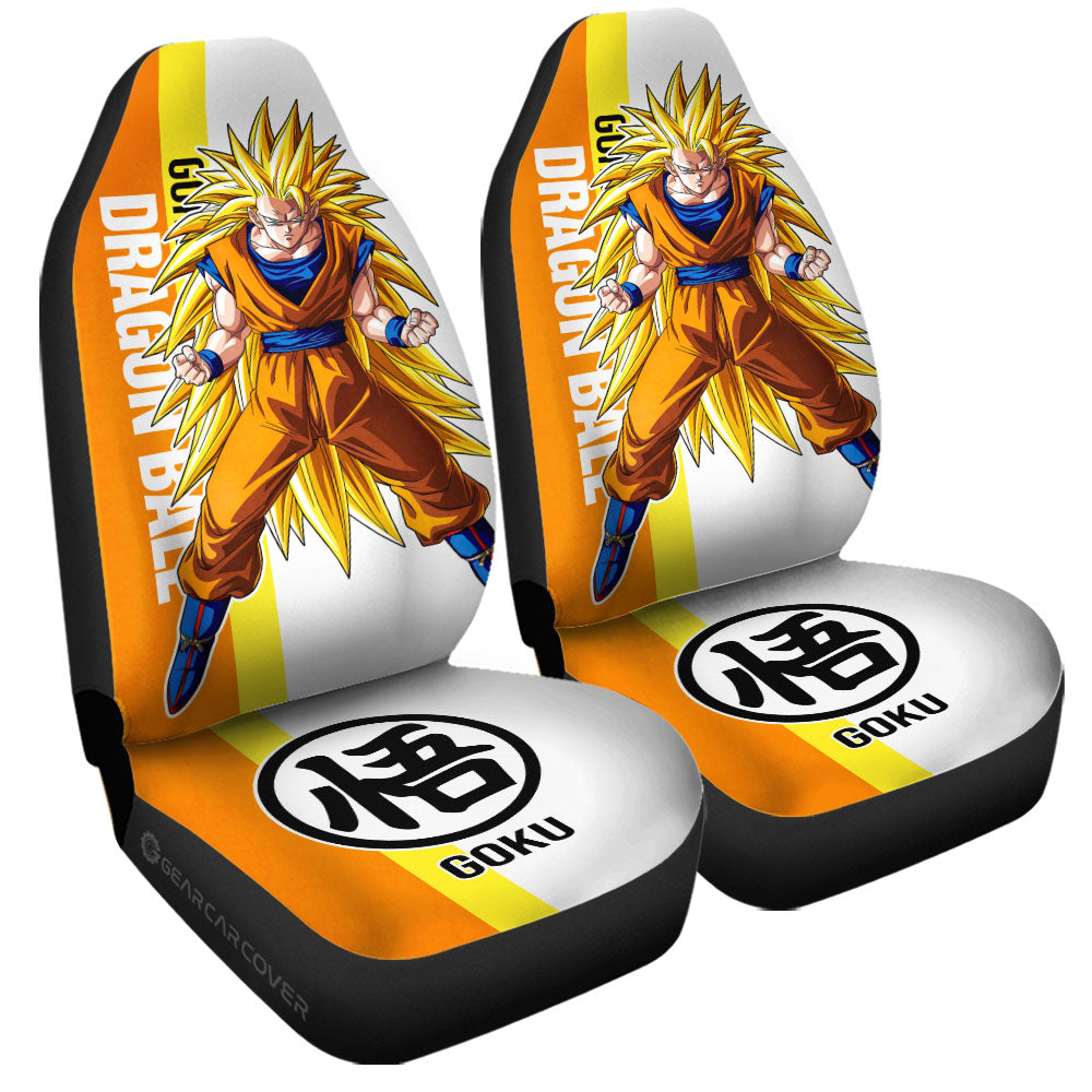 Goku SSJ Car Seat Covers Custom Car Accessories For Fans - Gearcarcover - 3