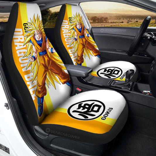 Goku SSJ Car Seat Covers Custom Car Accessories For Fans - Gearcarcover - 1